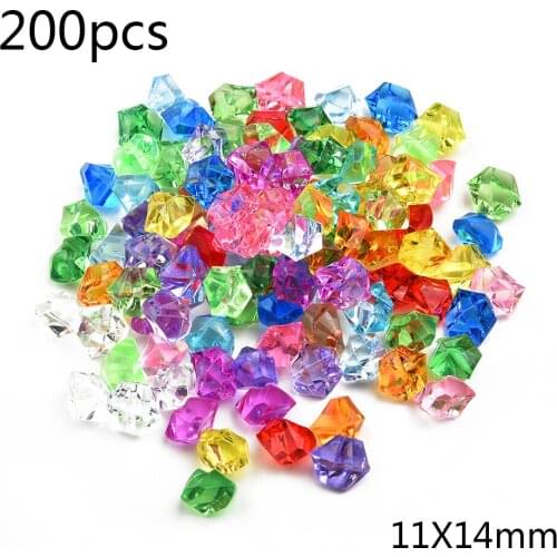Simulated Gems Ice Grains Colorful Small Stones Children Jewels Acrylic Gems Handmade UV Resin Hydroponic Fish Tank Home Decor