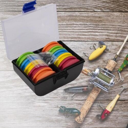 Good Hardness And Elasticity 21Pcs/Set EVA Foam Outdoor Fishing Line Spools Bobbin Winding Board Round Coils Winder Organizer