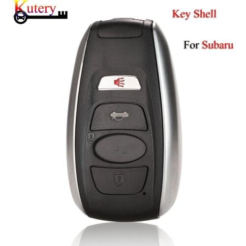 Kutery Remote Car Key Shell For Subaru BRZ WRX STI Legacy Outback XV Crosstrek 3+1/4 Buttons Replacement Key Cover Fob Case