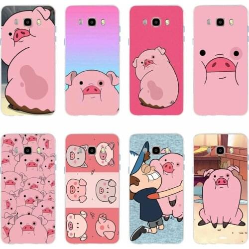Cute cartoon pig Cover Soft Silicone 2018 TPU Phone Case For Samsung Galaxy S6 S6edge S6Plus A7 S7edge S8 S9 Plus A5 J5 J7 2016