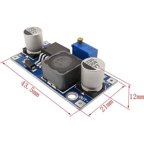 1Pcs LM2596S-ADJ DC-DC Power Supply Buck Converter Module LM2596S ADJ 3-40V Adjustable Step-down 3A Voltage Regulator Module
