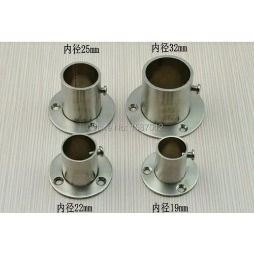 Chest clothes rail flange 19-22-25-32 mm