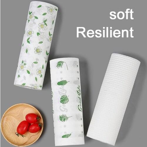 Towels New Super Absorbent Microfiber Cleaning Cloth Wipes Disposable Cleaning Paper Towel Kitchen Anti-grease Wiping Rags