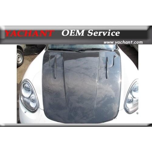 Car-Styling New Double Sided Carbon Fiber Front Hood Fit For 05-12 987 Boxster Cayman 911 997 MISHA GTM Style Hood Bonnet