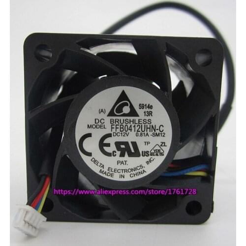 Brand new Delta FFB0412UHN 40*40*28mm 4cm fan 12V 0.81A booster fan servo fan 4wires