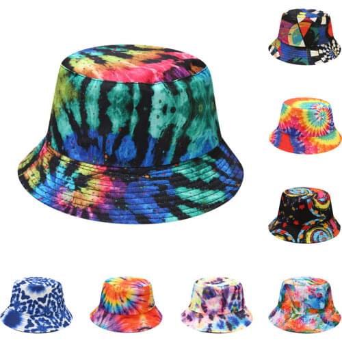 Womens Cartoon Graffiti Bucket Hat Men Bob Summer Panama Hip Hop Caps Foldable Reversible Beach Sun Fishing Fisherman Hat 2021