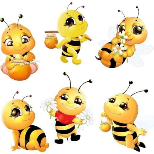WaveHands Bees With Honey Decal PVC Car Sticker UV printed PVC Motorcycle Decal Styling Accessories Automobiles