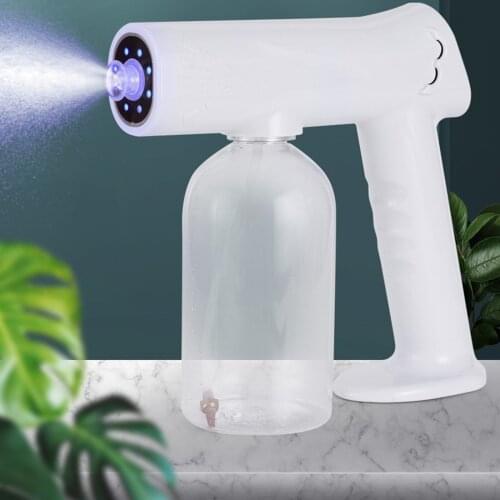 Portable Sprayer Fogger Machine, 800ML Handheld Cordless Nano Atomizer, Adjustable Spray Mist Gun for Home, Office, Car, Garden