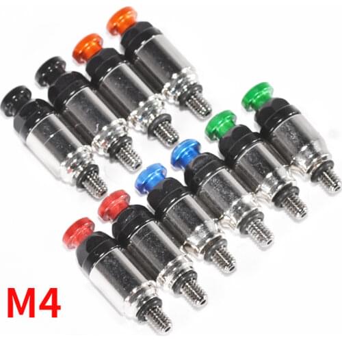 2Pcs/Set M4 0.7mm Motorcycle Screw Fork Bleeder Relief Valve Fork Relief Valve Fit For KTM SX SXF EXC Supermoto Motard Racing