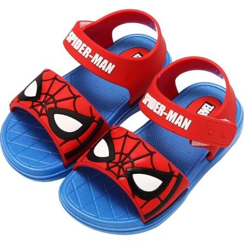 2021 Summer Kid Shoes Cartoon Spiderman Boys Sandals Casual Anti-slip Rubber Children Sandals Baby Toddler Shoes Womens sandals