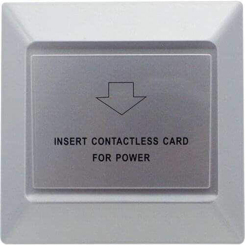 Silver 125khz rfid promixity switch sensor card hotel switch smart electric motel rent house switch insert 125khz card