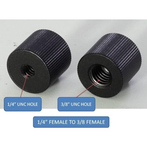 2pcs 1/4" female to 3/8" female Convert Screw Adapters for camera tripod DSLR