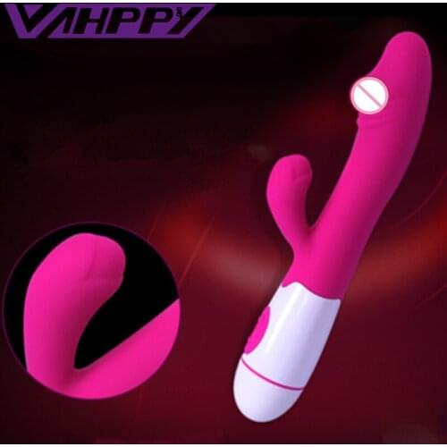 G Spot Dildo Rabbit Vibrator for Women Dual Vibration Silicone Waterproof Female Vagina Clitoris Massager Sex Toys For Women
