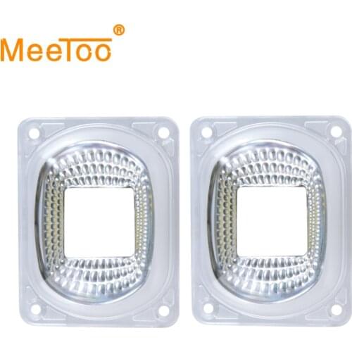 LED Lens Reflector For LED COB Chip Lamp Cover Shades lampshade FloodLight DIY LED Lens+Reflector Collimator+Fixed Silicone Ring
