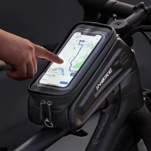 INBIEK waterproof bicycle bag cross beam front beam upper tube bag mobile phone bag mountain road bike cycling equipment