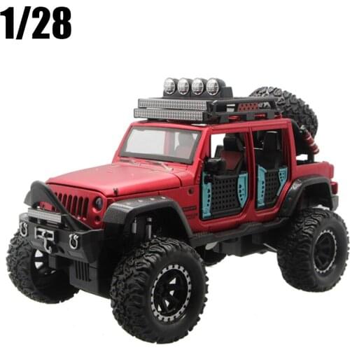 High Simulation 1:28 Wrangler Unlimitedr Modified Alloy Car Model Collection Kids Gift Toy Free Shipping