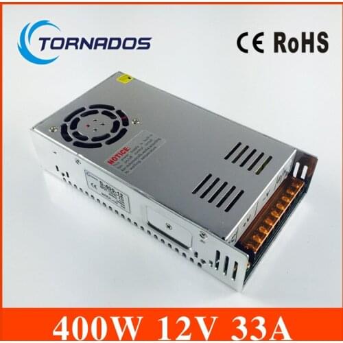 High quality power supply 12v 33a Single Output Switching power supply unit 400W 12V 33A ac to dc power supply S-400-12