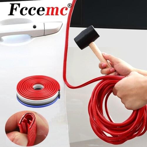 10m Car Door Edge Scratch Protector Sticker Guards Trim Styling Mouldings Protection Universal Auto Bumper Decorative Seal Strip