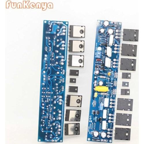 1 Pair L10 Power Amplifier 300W+300W Dual Channel Finished Board PCB DIY Amp 1943 5200 BC546B BC556B A1930 C5171