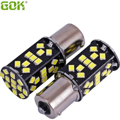 2pcs 1156 led BA15S P21W 1156 48SMD 2835 LED canbus White Car Tail Led Bulb Brake Light Fog Lamp Turn Signals DRL headlight