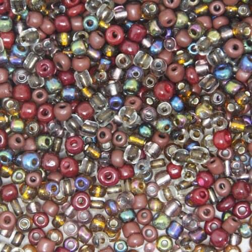 4mm 100pcs Coffee multicolor Czech Glass Seed Spacer Beads Austria Crystal Round Beads For Kids Jewelry DIY Making Accessorie