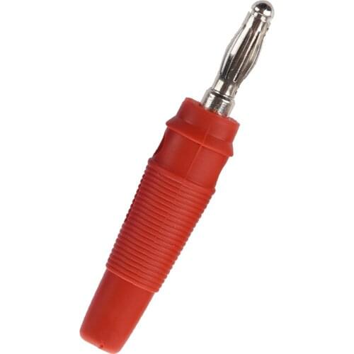 4 Pcs 3mm Audio Speaker Wire Cable Connector Adapter Screw Banana Plug Red Blue