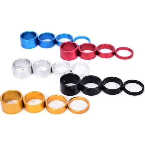 HOT!Aluminum Alloy Headset Stem Spacer Fork Washer Cap For Road Bike Cycling 4Pcs/set 5/10/15/20mm