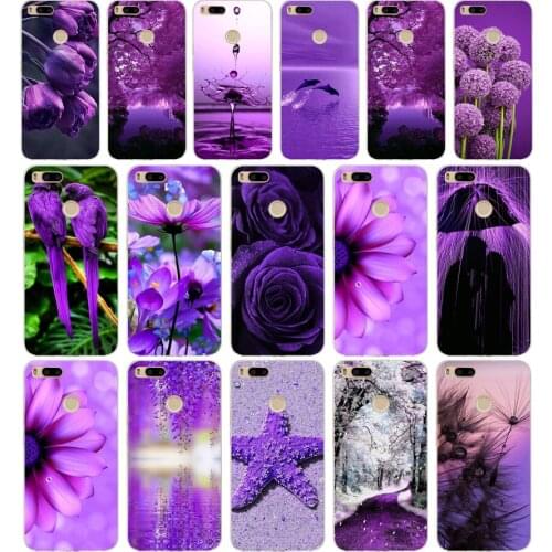 41AA infinity on purple gift Soft Silicone Tpu Cover phone Case for Xiaomi Redmi Mi A1 A2 8 lite