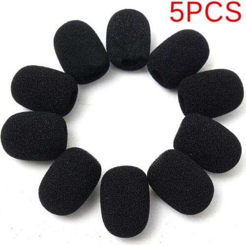 5Pcs Headset Vervanging Foam Microfoon Cover Telefoon Headset Mic Cover Microfoon Voorruit Windshied Headset Foam 30*20*8