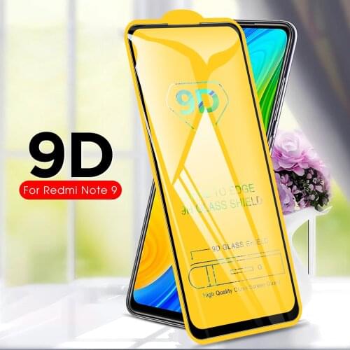 9D Tempered Glass for Redmi Note 9 9s Protective Glass for Redmi Note 9pro Max 8 8Pro k30 K20 Pro 7A 8A 8T Screen Protector Film