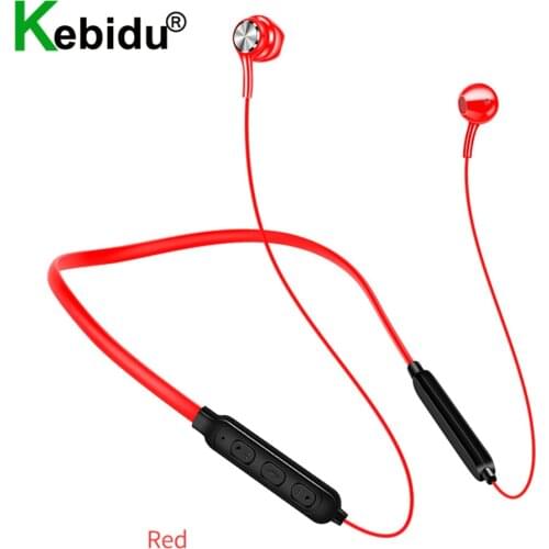 Wireless Bluetooth Earphones Magnetic Stereo Sports Neckband Headset IPX7 Waterproof Wireless Earphones with Mic for Smartphones