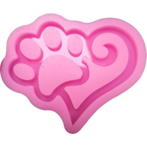 Shiny Glossy Silicone Resin Molds Cat Claw Silicone Mold DIY Keychain Pendant Jewelry Epoxy Resin Crafting Molds