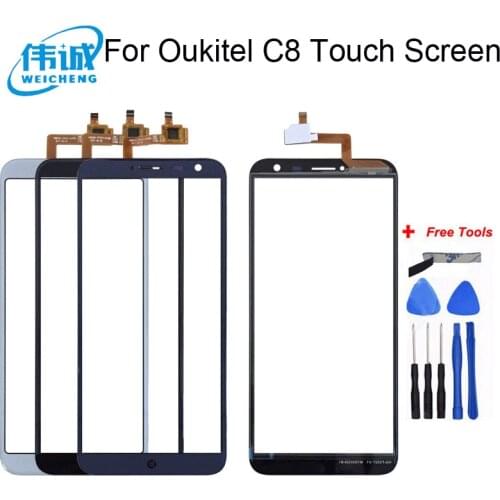 Dexp G155 Original Touch Sensor For Oukitel C8 Touch Screen with Digitizer Glass Panel For Dexp Z255