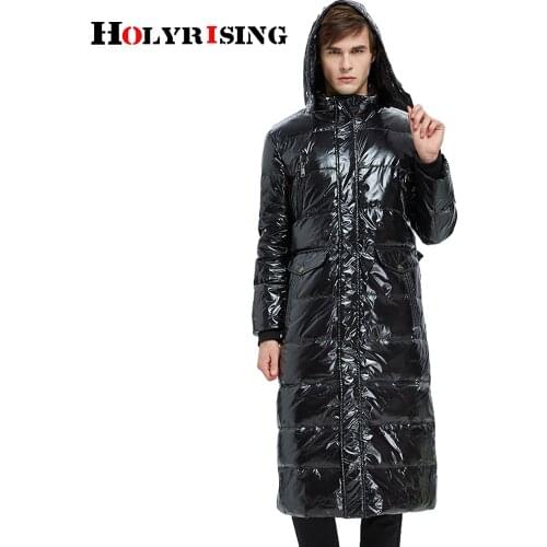 X-Long Men Down coat 5XL thick winter mens goose packable down jackets extra long hooded coat mens with hood parka мужской пухов