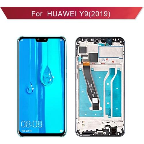 For Huawei Y9 Prime 2019 STK-L21, STK-L22, STK-LX3 Full LCD Display Assembly Complete Touch Screen Digitizer Replacement
