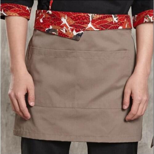 Japanese cuisine apron Man&Woman Chef short apron Sushi