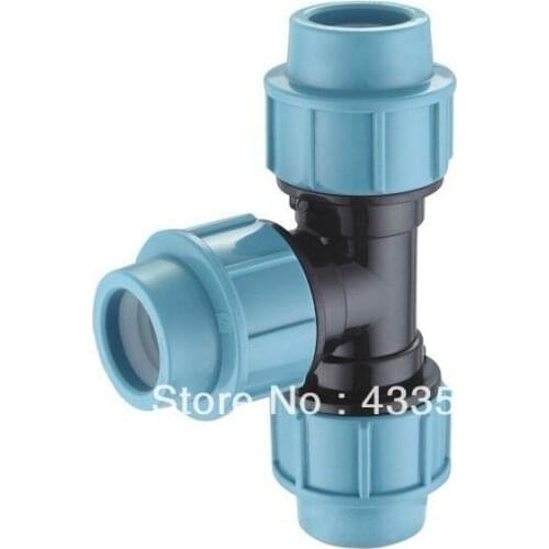Quality PP compression Fittings EqualTee connector for warm and cold water pipeline Application