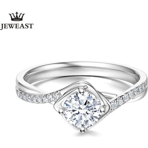 DR Natural diamond 18K gold Pure Gold Ring Real 18K gold Solid Gold Ring Trendy Classic Party Fine Jewelry Hot Sell New 2019