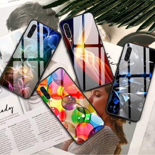 Cool geometric technology Phone Case Tempered glass For Samsung S20 Ultra S7 edge S8 S9 S10 e plus note8 9 10 pro