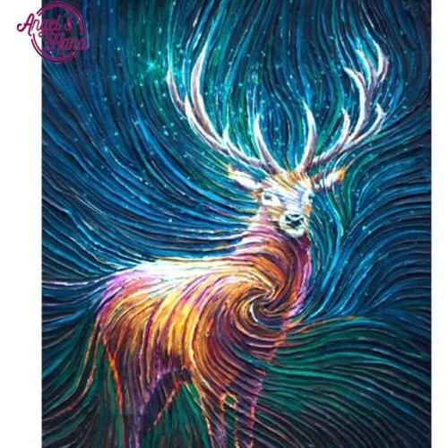 DIY Diamond Embroidery Set Deer Full Square Drill Diamond Painting 5D Picture of Stones Wall Decor Animals