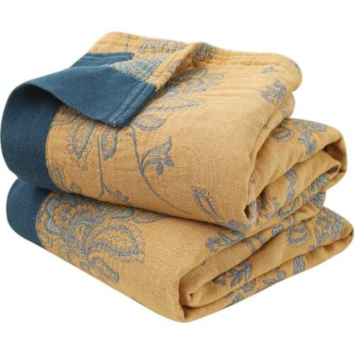 Summer Cooling Geometric Towel Blanket Soft Bedspread Sofa Rugs Breathable Bed Cover Tapestry Home Decor