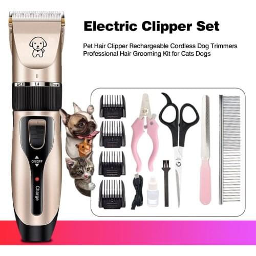 Pet Hair Clipper USB Rechargeable Dog Hair Trimmers Professional Grooming Comb Clippers For Cat Dogs Pets Hair Cut Machine