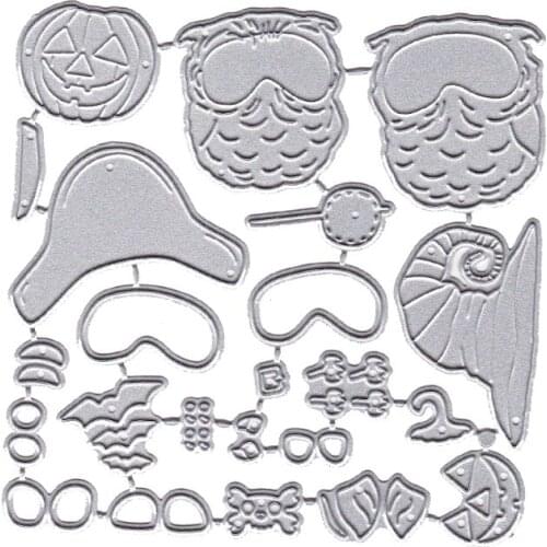 Happy Halloween Owl Metal Cutting Dies Stencil DIY Scrapbooking Album Stamp