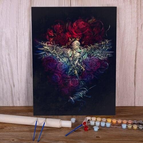Unknown Sleeping Beauty DIY Painting By Numbers Package Oil Paints 50*70 Canvas Painting Decorative Paintings Drawing