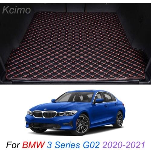 The Trunk Floor Leather Liner Car Trunk Mat Cargo Compartment Floor Carpet For BMW 3 Series G02 2020-2021