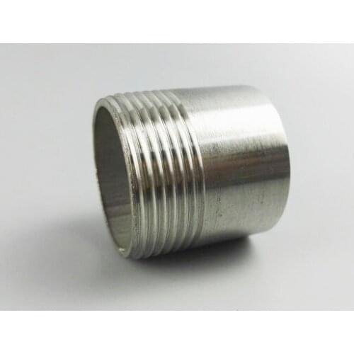 1/2" Male BSP Single Head Thread Equal Polishing Pipe Fitting 304 Stainless Steel Hose Straight Connector for Water Tube