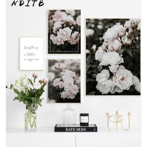 Nature Plant Flower Canvas Painting Botanical Floral Poster and Print Nordic Style Wall Art Decoration Picture Living Room Decor