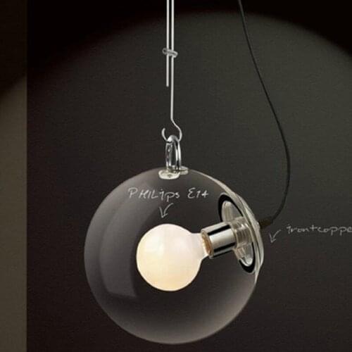 Modern Glass ball Pendant Light E27 Blub For Bedroom Dining Living Room Hotel,AC110-240V glass pendant light