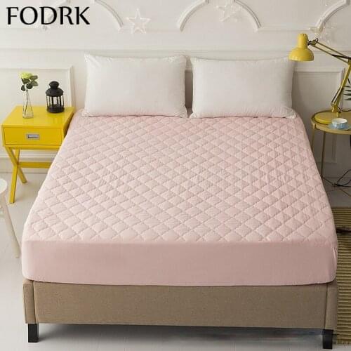 Bed Sheet Waterproof Bed Cover Protector Cotton Linen Fitted Folding Sleeping Mat 2 Seater Bedspread Elastic Car Travel Mattress