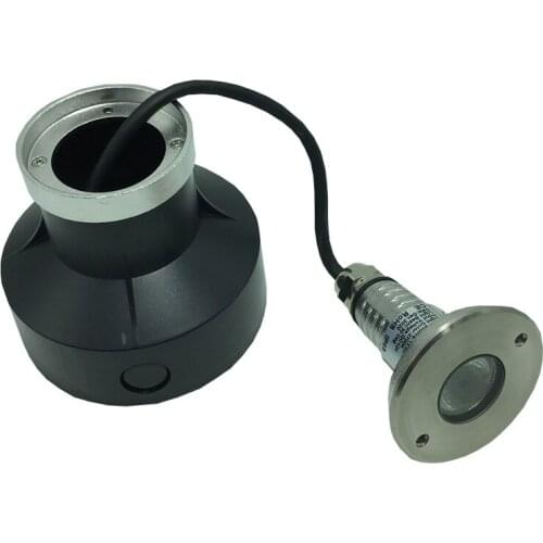 12V Spotlight LED 316 Stainless Steel Pool Light 3W Warm White Embedded Plastic Mounting Sleeve IP 68 Waterproof